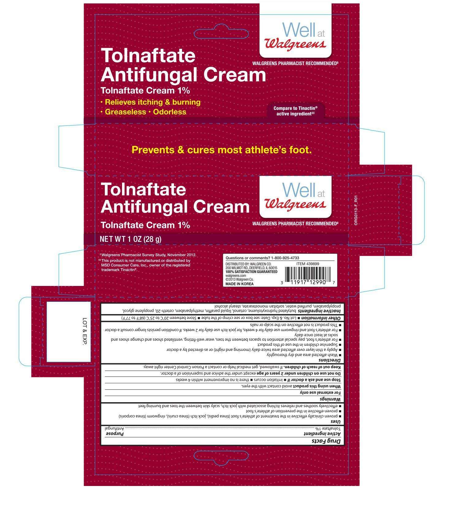 WALGREENS TOLNAFTATE